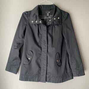 H&M sz‎ 4 black zip cotton winter coat